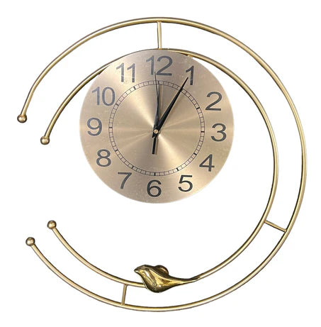 Gold Round Clock SG01