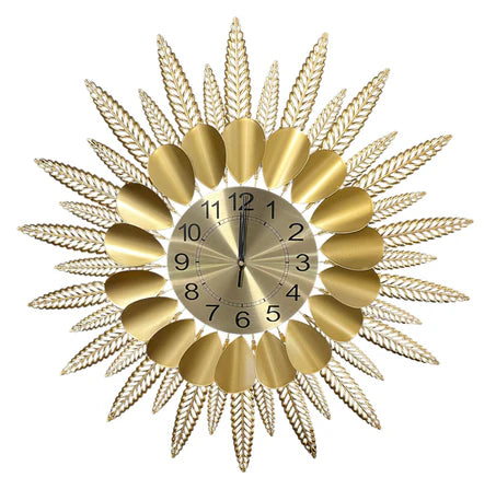 Gold Feather Clock SG03