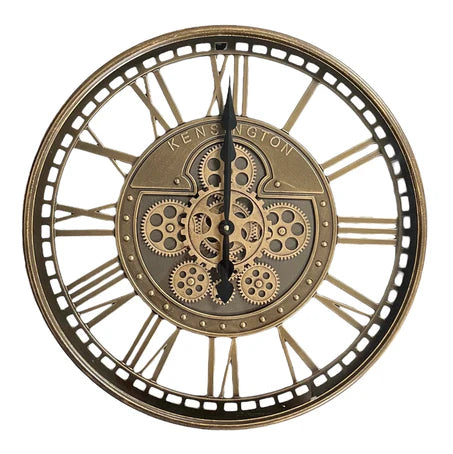 Mechanical Face Clock Copper