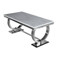 Dining table with marble top and metal base nationwide delivery first class interiors