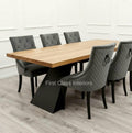 solid wood dining table and chairs free delivery first class interiors