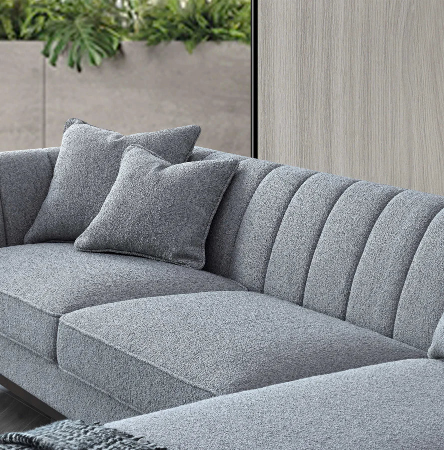 Cooper Right/Left Hand Corner Group in Dolphin Boucle