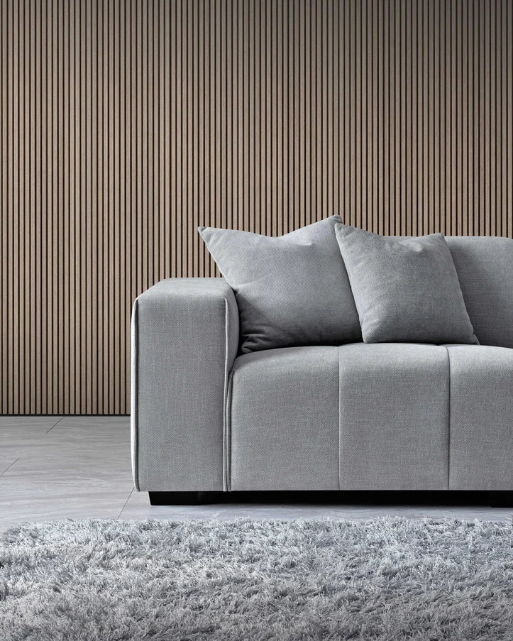 Leonard Right/Left Hand Corner Group in Cloudy Grey Boucle