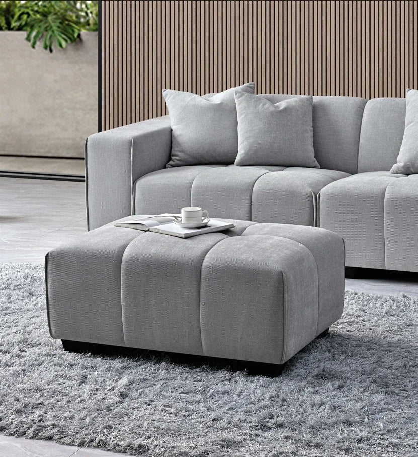 Leonard Right/Left Hand Corner Group in Cloudy Grey Boucle