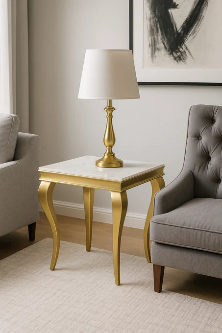 marble lamp table gold